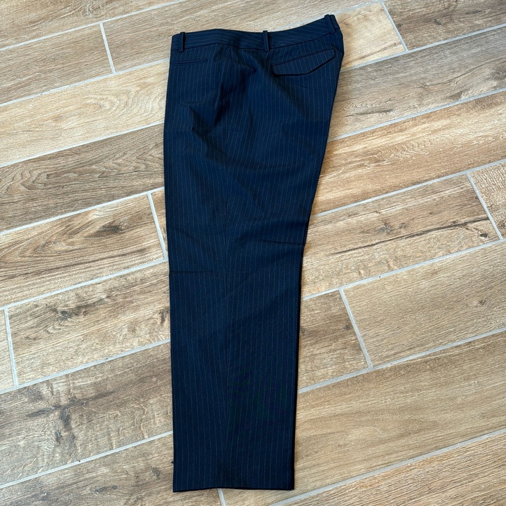Gap navy with gray pinstripe trousers! Like new!